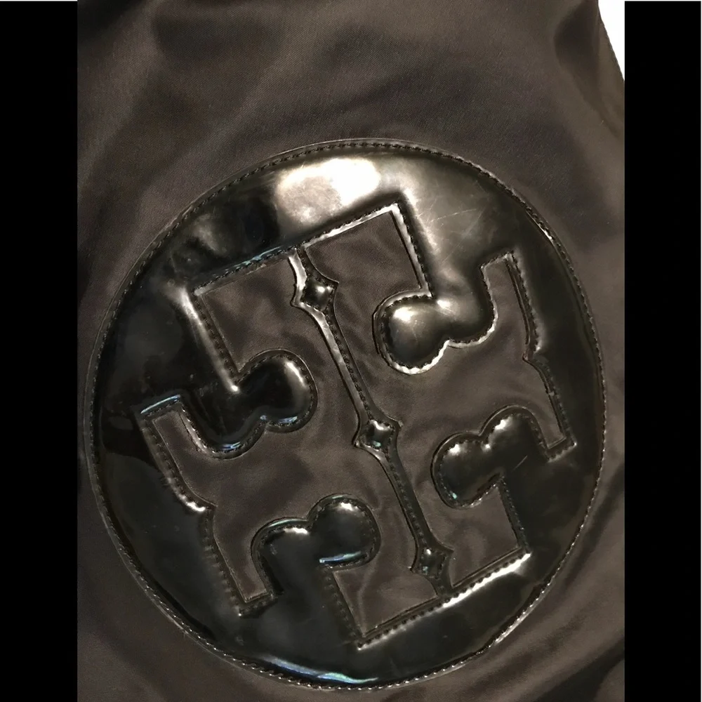 🌹Tory Burch Ella Black nylon/leather large tote🌹 - Picture 5 of 8